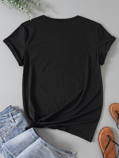 Stylish Jesus Graphic Print T-Shirt - Soft, Breathable, Short Sleeve, Casual Summer Top for Women - Relaxed Fit, Comfortable Clothing for Daily Wear