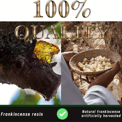 [15g Natural Frankincense Resin Incense] Pure Frankincense Resin, 15/35/70g - Hand-Selected Natural Incense for DIY Church Purification & Home Decor, Perfect for Christmas & Eid Al-Fitr, for Autumn
