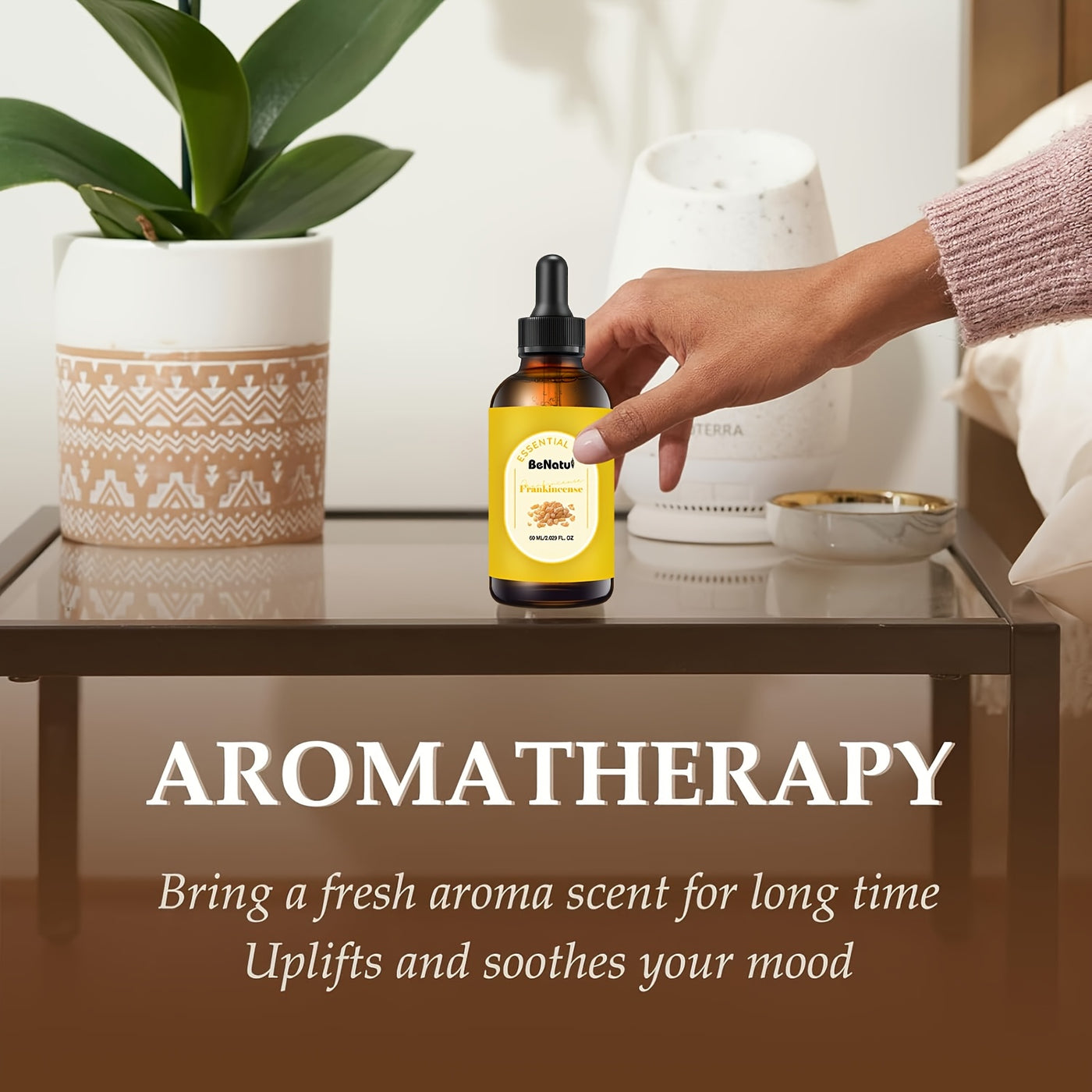 Frankincense Essential Oil 4.06oz - Long-lasting Woody Aroma, Suitable For Diffusers, Humidifiers And | Large Bottle, Suitable For Home And Hotel Fragrances | Warm Resin Scent, Perfect For Meditation Or DIY Candle Making