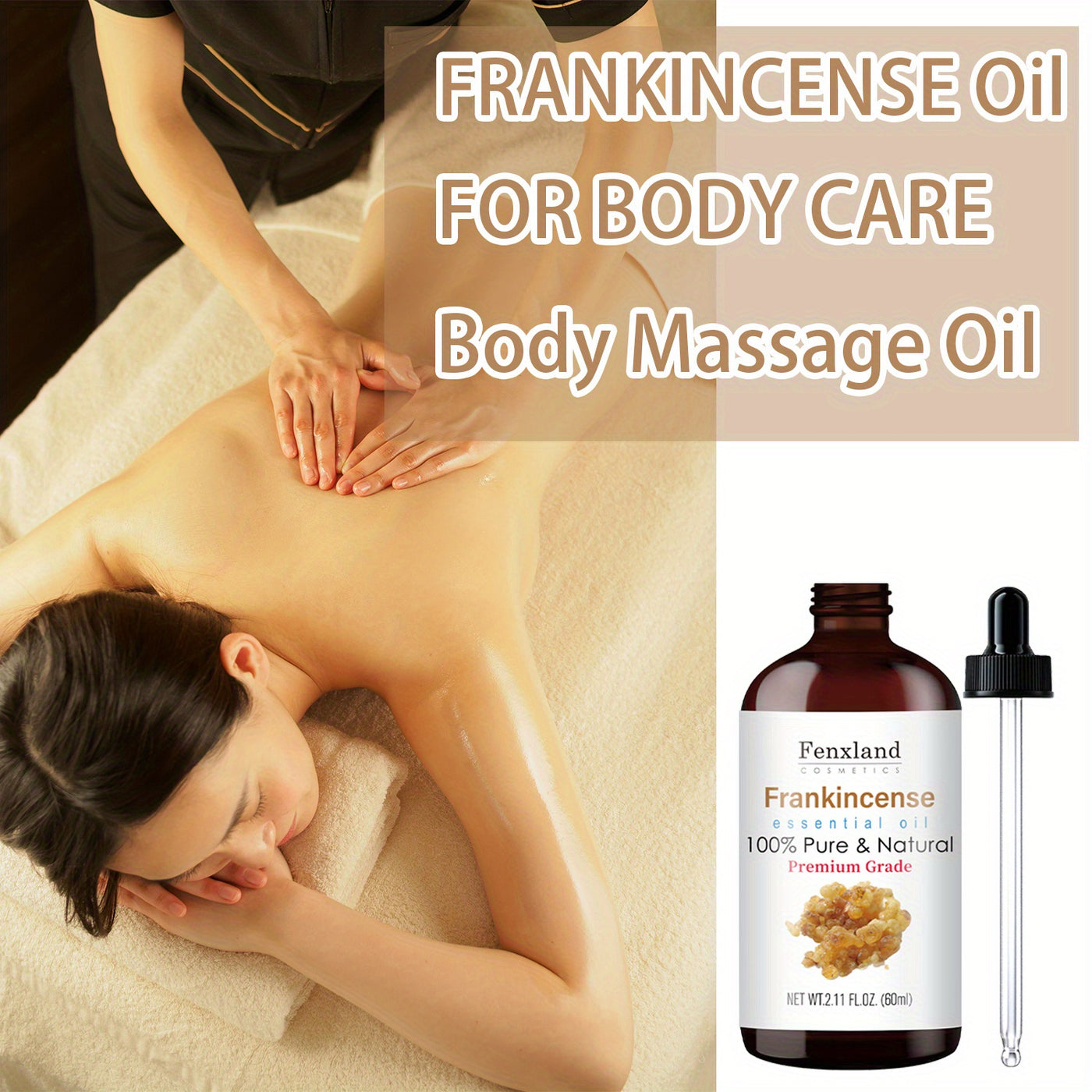 Frankincense Essential Oil - 100% Pure & Natural - Facial Care - Moisturizes Skin - 2.11fl Oz (2.03oz)