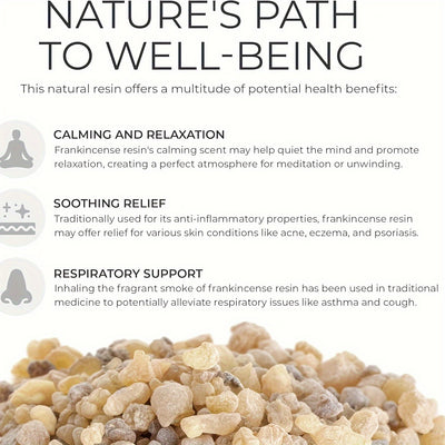 [15g Natural Frankincense Resin Incense] Pure Frankincense Resin, 15/35/70g - Hand-Selected Natural Incense for DIY Church Purification & Home Decor, Perfect for Christmas & Eid Al-Fitr, for Autumn