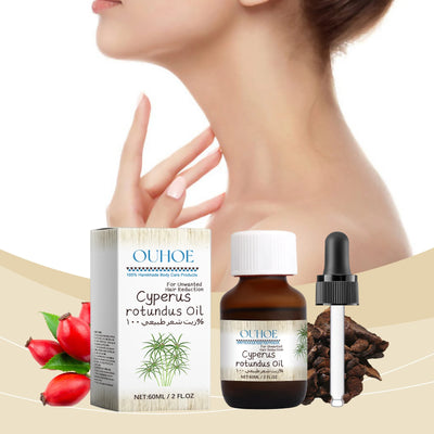 Pure Cyperus Rotundus Oil for Hair Removal Reducing Armpit Legs Arms Body Hair Inhibitor Smooth Body Skin Hair Removal Oil