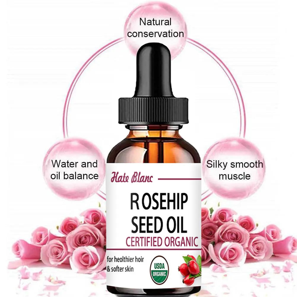 Pure Essential Oils Rosehip Oil Moisturizing Brighten Skin Color Essential Oil Anti-Dry Anti-Aging Face Essential