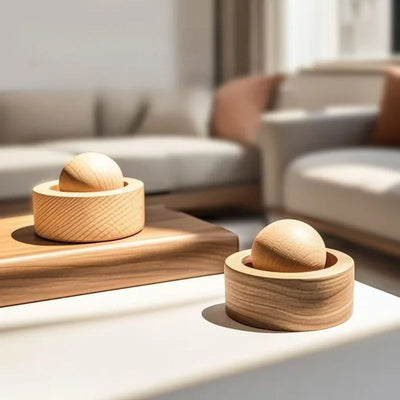 Solid Wood Spherical Essential Oil for Fragrance Enhancement Home Bedroom Aromatherapy Eliminate Room Odor with Home decoration