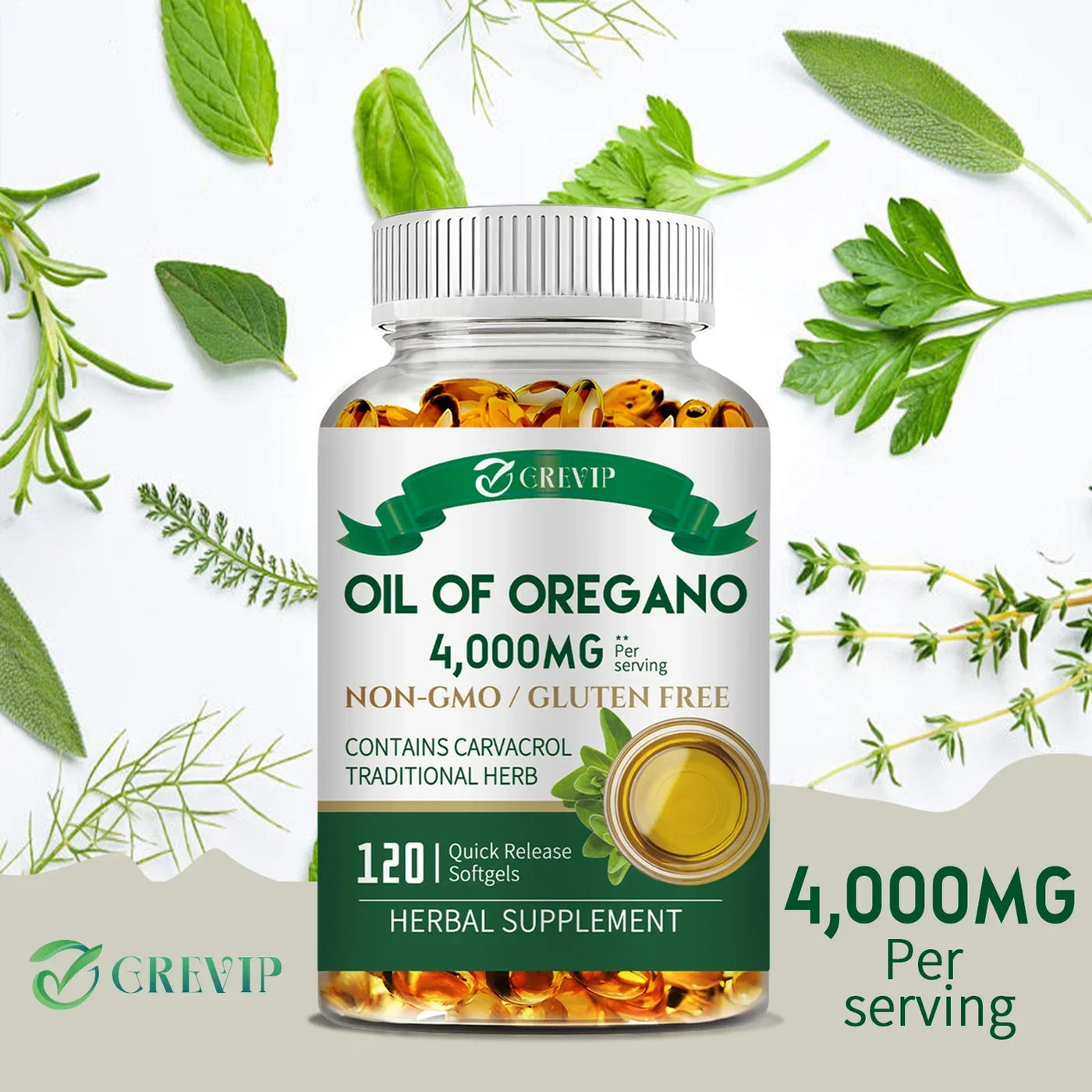 Oil of Oregano - for Immune & Kidney Health, Anti inflammatory, Relieves Bloating