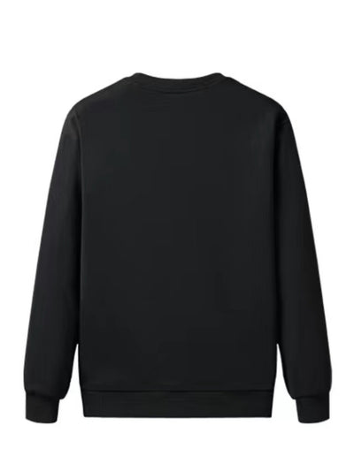 Comfy Cross Print Crew Neck Sweatshirt Pullover for Men - Soft Brushed Fleece, Relaxed Fit, Winter and Fall Essential - Perfect for Casual Daily Wear, Outdoor Activities, and Gift Ideas