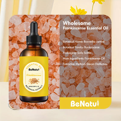 Frankincense Essential Oil 4.06oz - Long-lasting Woody Aroma, Suitable For Diffusers, Humidifiers And | Large Bottle, Suitable For Home And Hotel Fragrances | Warm Resin Scent, Perfect For Meditation Or DIY Candle Making