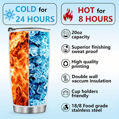 20oz Christian Insulated Travel Coffee Mug - Foloda 1pc Faith Tumbler Cup with Lid - Encouraging Inspiration Gifts for Women Christian Tumblers